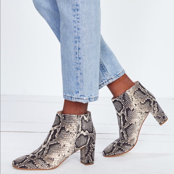 Loeffler Randall Shoes - •Loeffler Randall• Greer Python Ankle Boots
